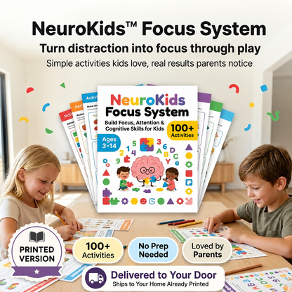 NeuroKids™ +100 Activities to Boost Attention, Focus, and Learning Printed Version