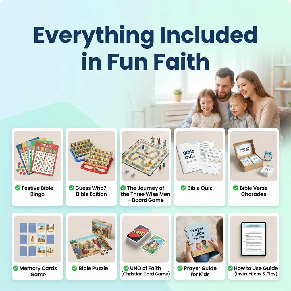 Fun Faith: + 11 Bible Games for Kids and Families