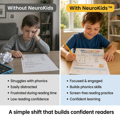 NeuroKids Reading System™ 100+ Activities to Help Your Child Read with Confidence and Stop Falling Behind