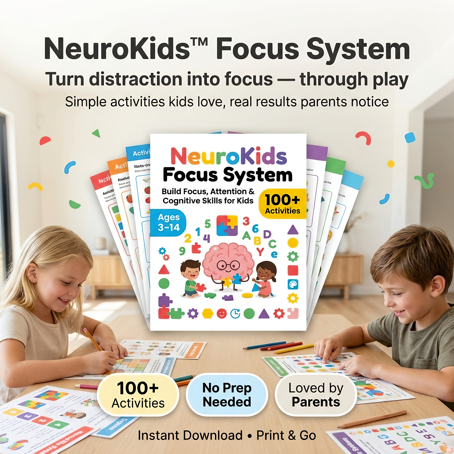 NeuroKids™ +100 actividades para estimular la atención, la concentración y el aprendizaje
